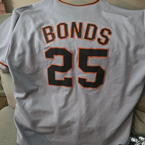 Mitchell & Ness Gray Crewneck with Black and Orange Details